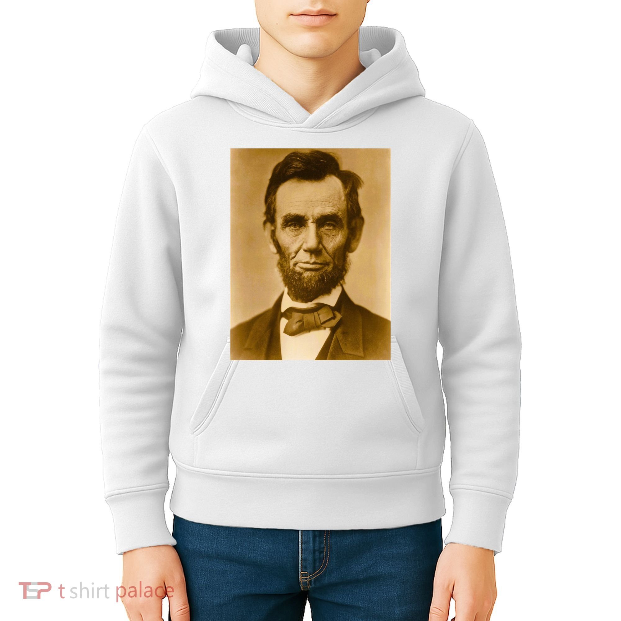 Abraham Lincoln Photograph Historical Artwork From 1863 Kids Hoodie