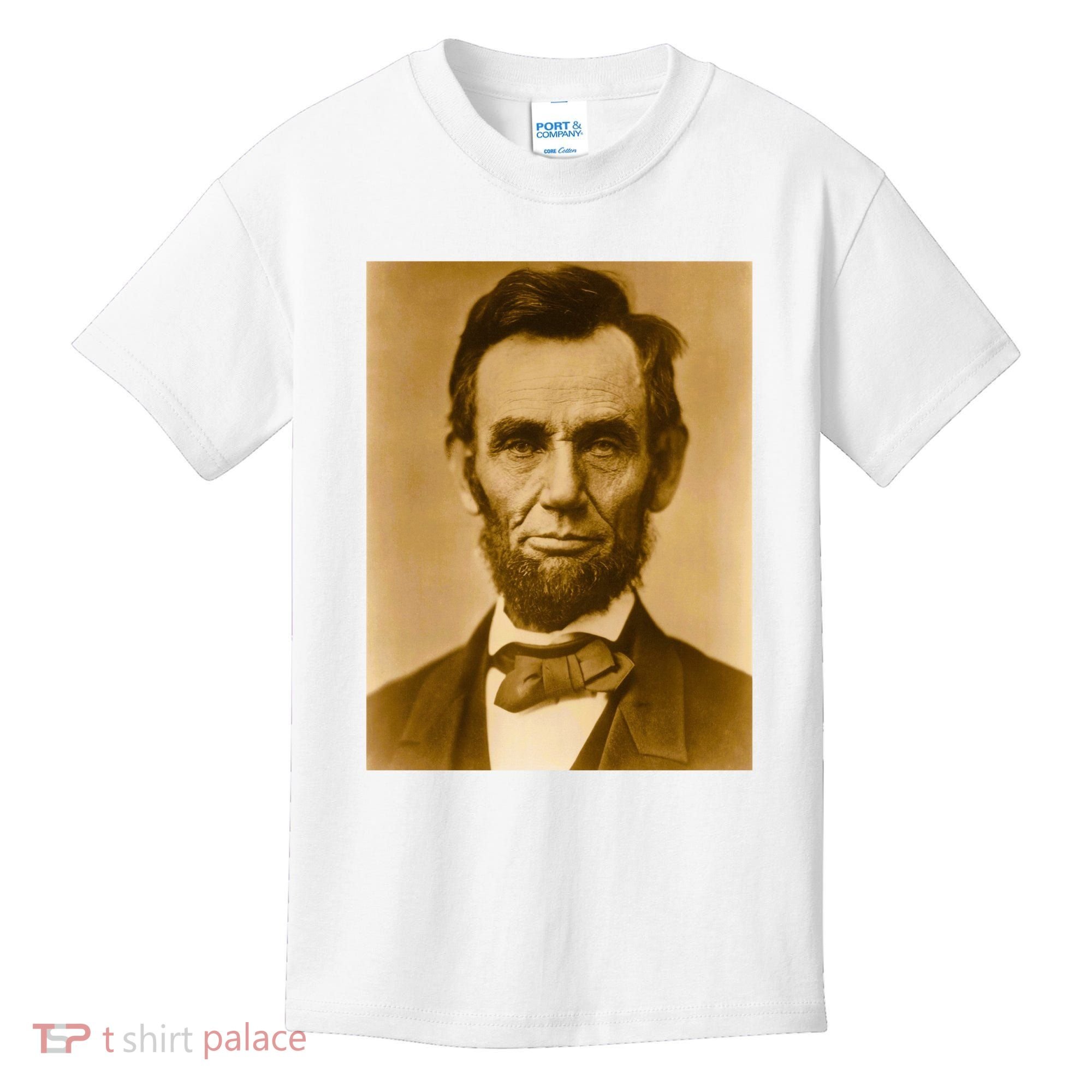 Abraham Lincoln Photograph Historical Artwork From 1863 Kids T-Shirt