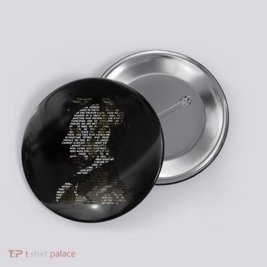 Abraham Lincoln Portrait Gettysburg Address Button