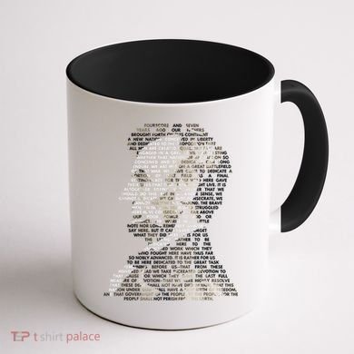 Abraham Lincoln Portrait Gettysburg Address Coffee Mug back