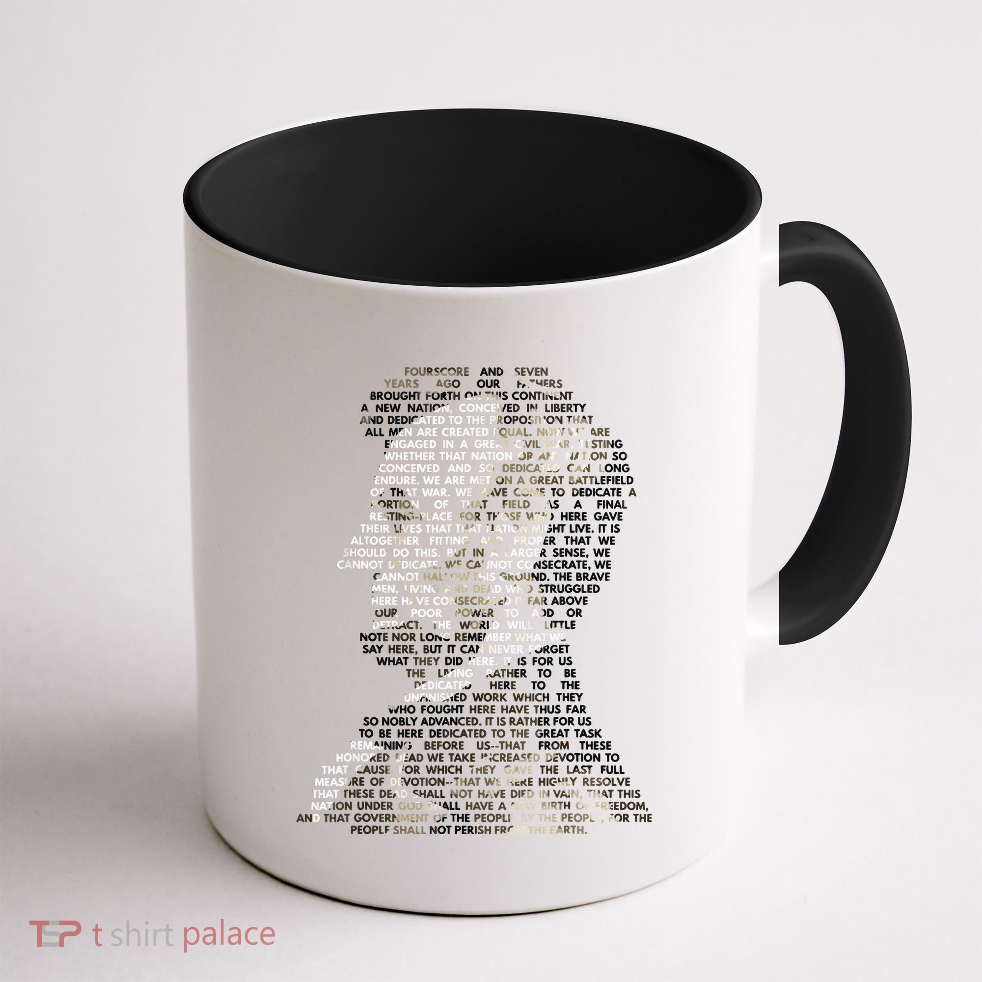Abraham Lincoln Portrait Gettysburg Address Coffee Mug