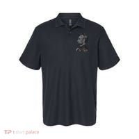 Abraham Lincoln Portrait Gettysburg Address Polo thumb 0