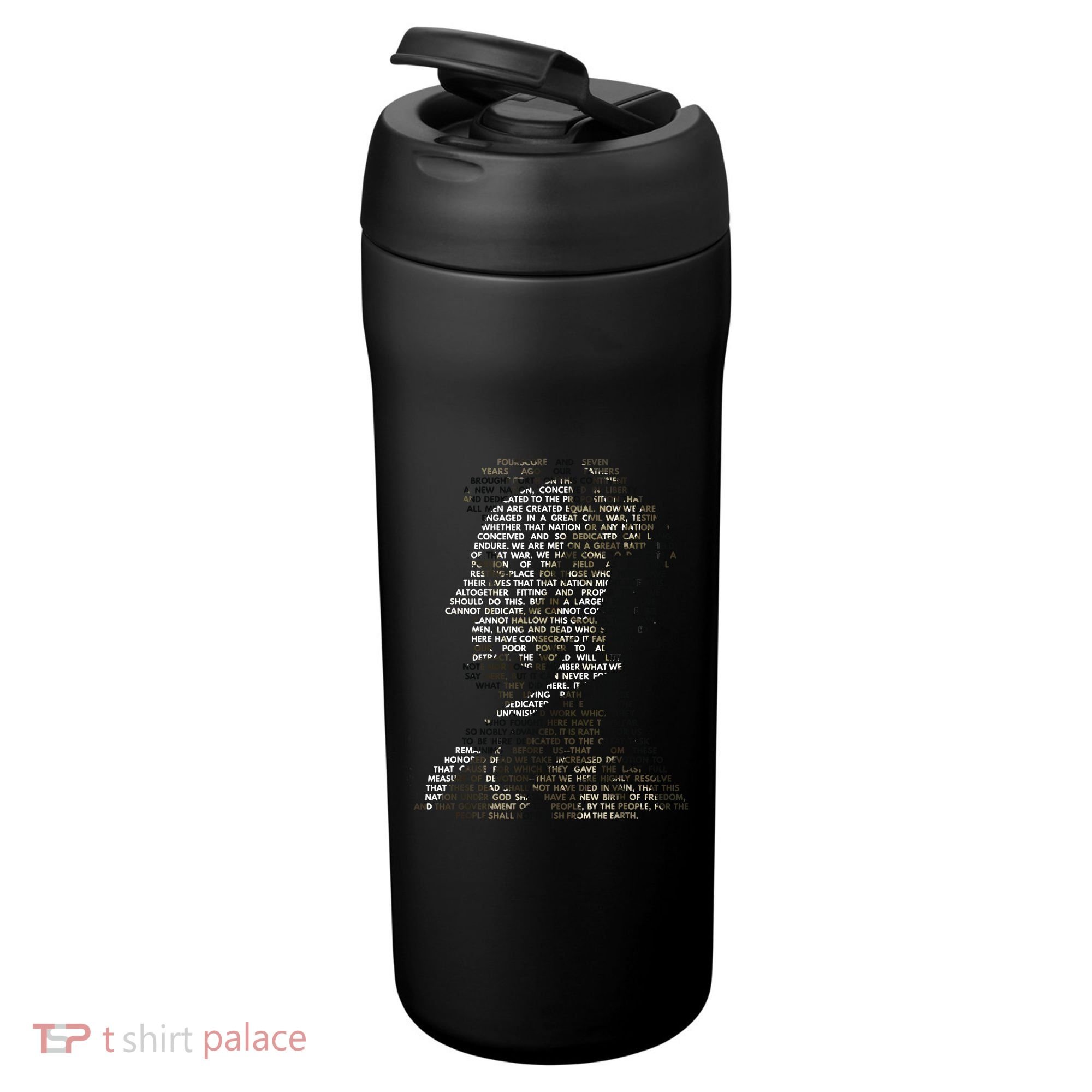 Abraham Lincoln Portrait Gettysburg Address 24oz Duet Stainless Steel Tumbler