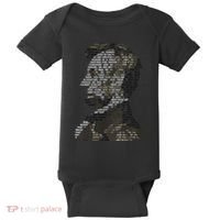 Abraham Lincoln Portrait Gettysburg Address Baby Bodysuit thumb 0
