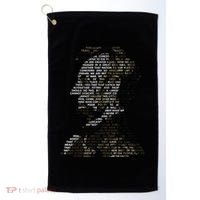 Abraham Lincoln Portrait Gettysburg Address Golf Towel thumb 0
