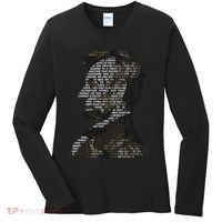 Abraham Lincoln Portrait Gettysburg Address Women's Long Sleeve Shirt thumb 0