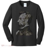 Abraham Lincoln Portrait Gettysburg Address Kids Long Sleeve Shirt thumb 0