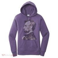 Abraham Lincoln Portrait Gettysburg Address Women's Hoodie thumb 0