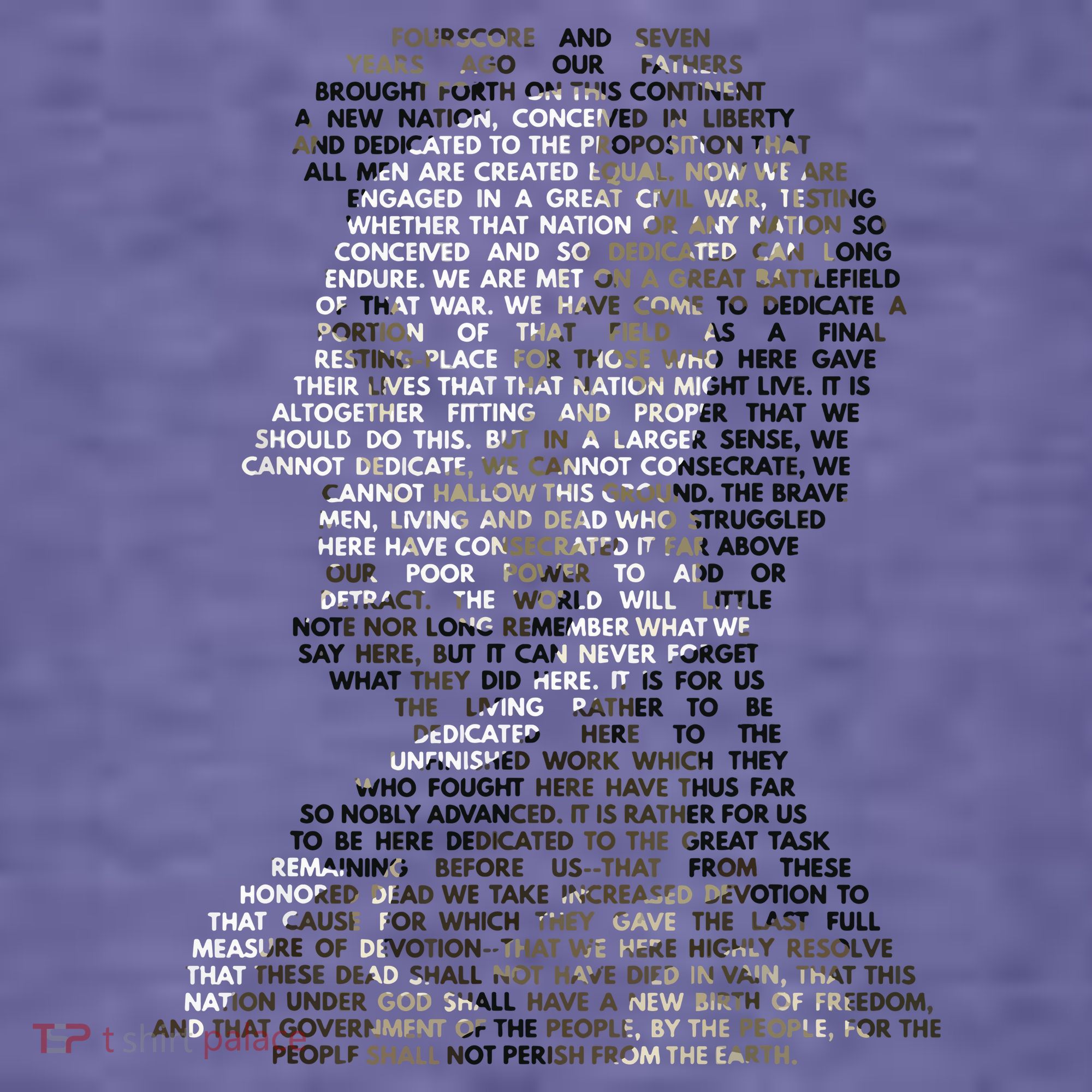 Abraham Lincoln Portrait Gettysburg Address Women's Hoodie