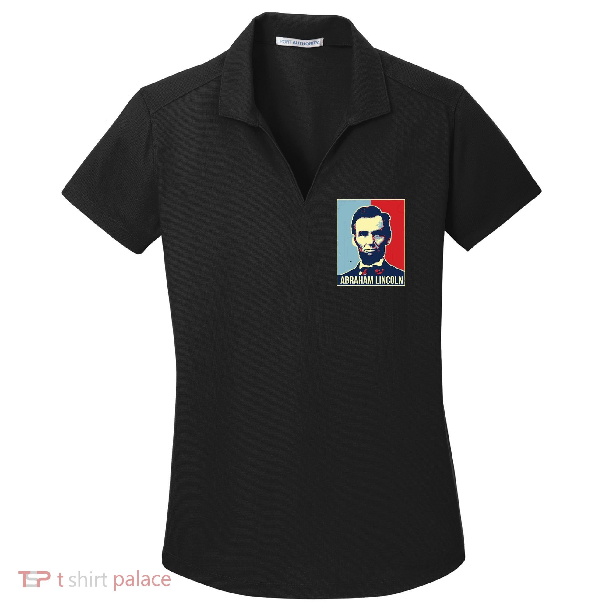 Abraham Lincoln President Women's Dry Zone Grid Polo