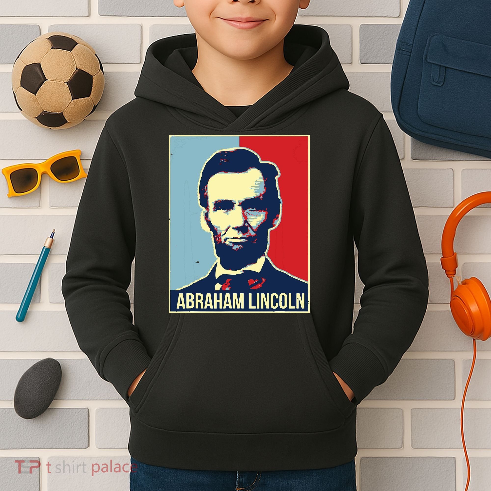 Abraham Lincoln President Kids Hoodie