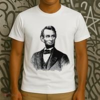 Abraham Lincoln Presidential Portrait Vintage Abe Lincoln T-Shirt thumb 3