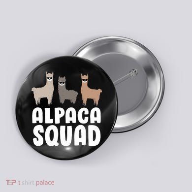 Alpaca Squad Button