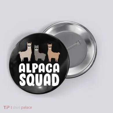 Alpaca Squad Button