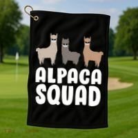 Alpaca Squad Golf Towel thumb 1