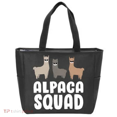 Alpaca Squad Tote Bag
