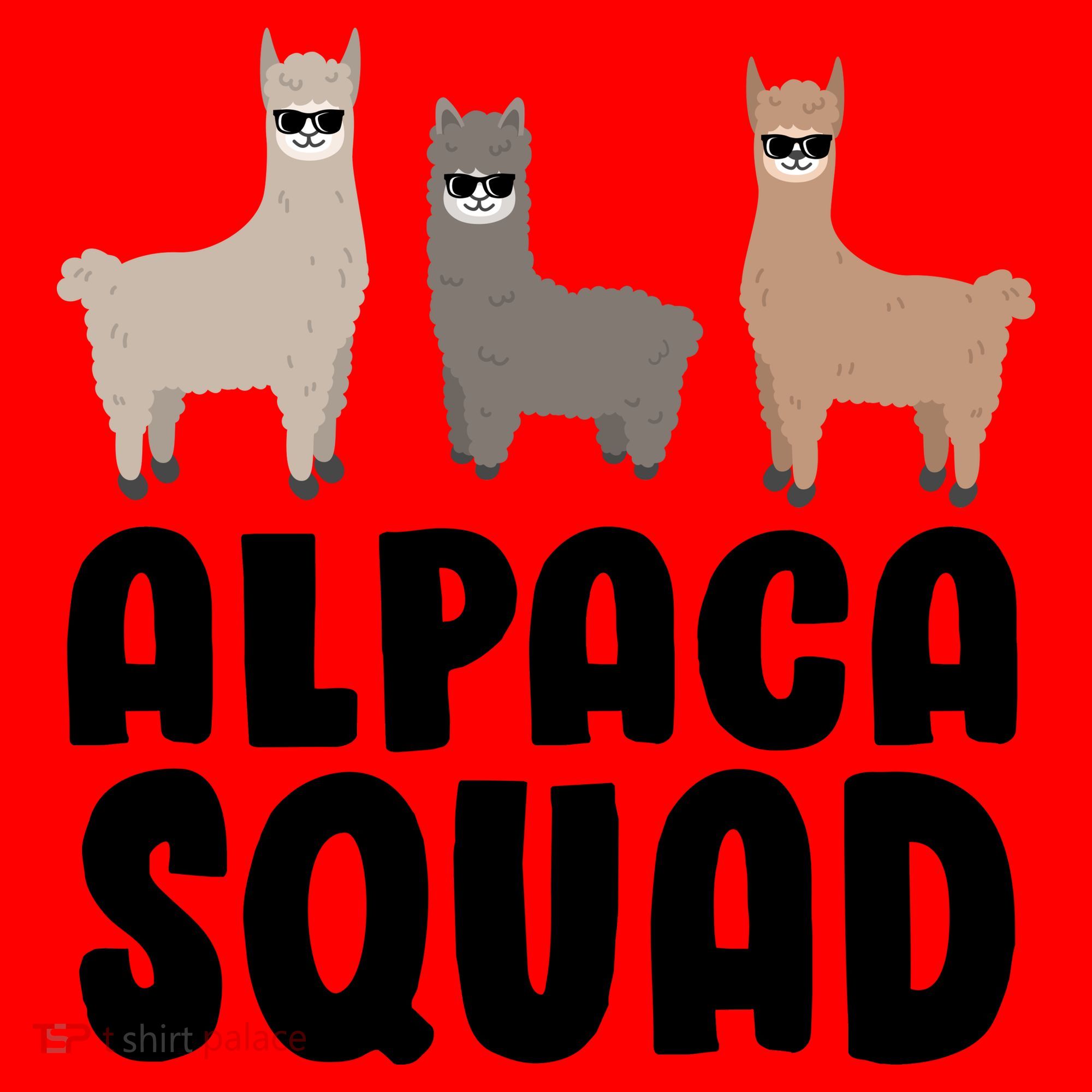Alpaca Squad Santa Hat