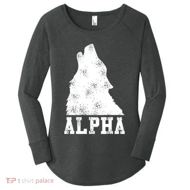 Alpha Wolf Women's Perfect Tri Tunic Long Sleeve Shirt