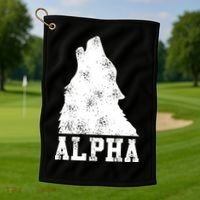 Alpha Wolf Golf Towel thumb 1