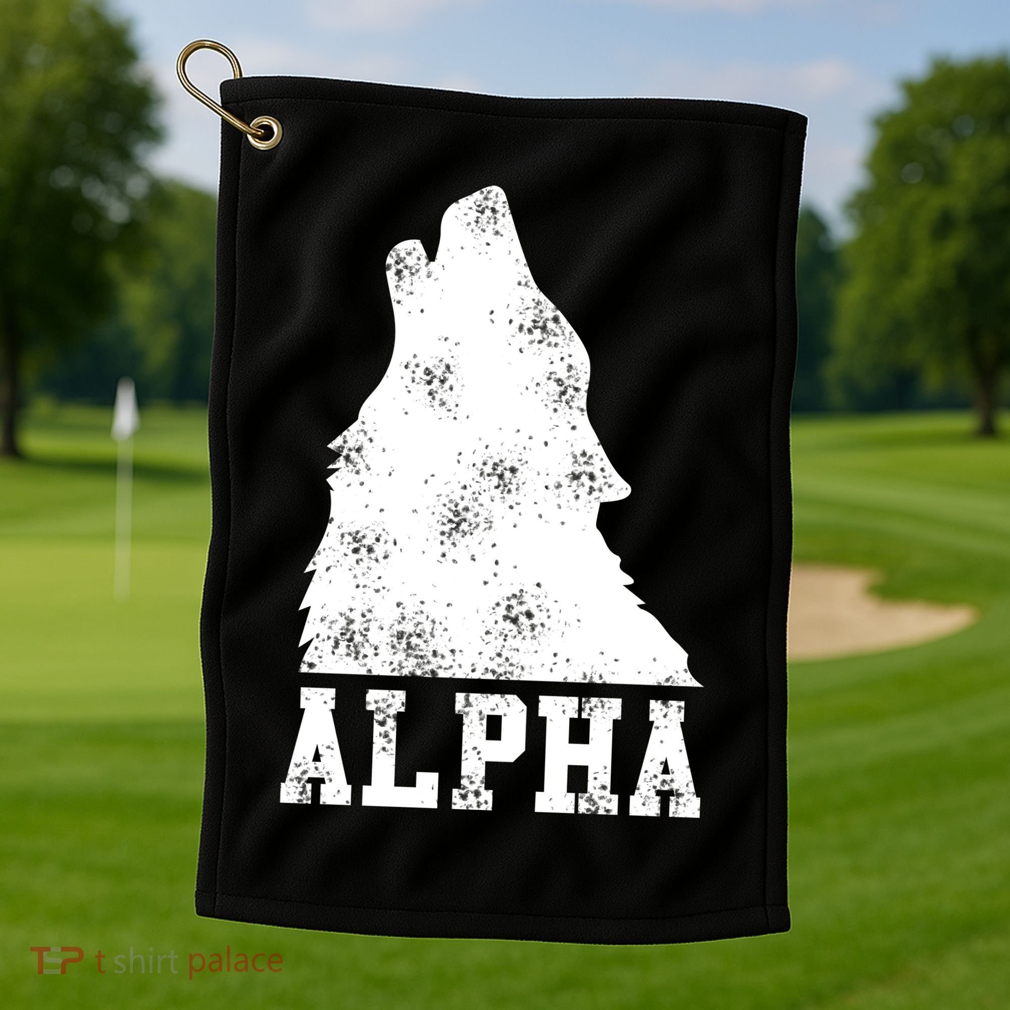 Alpha Wolf Golf Towel