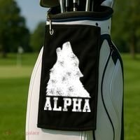 Alpha Wolf Golf Towel thumb 2