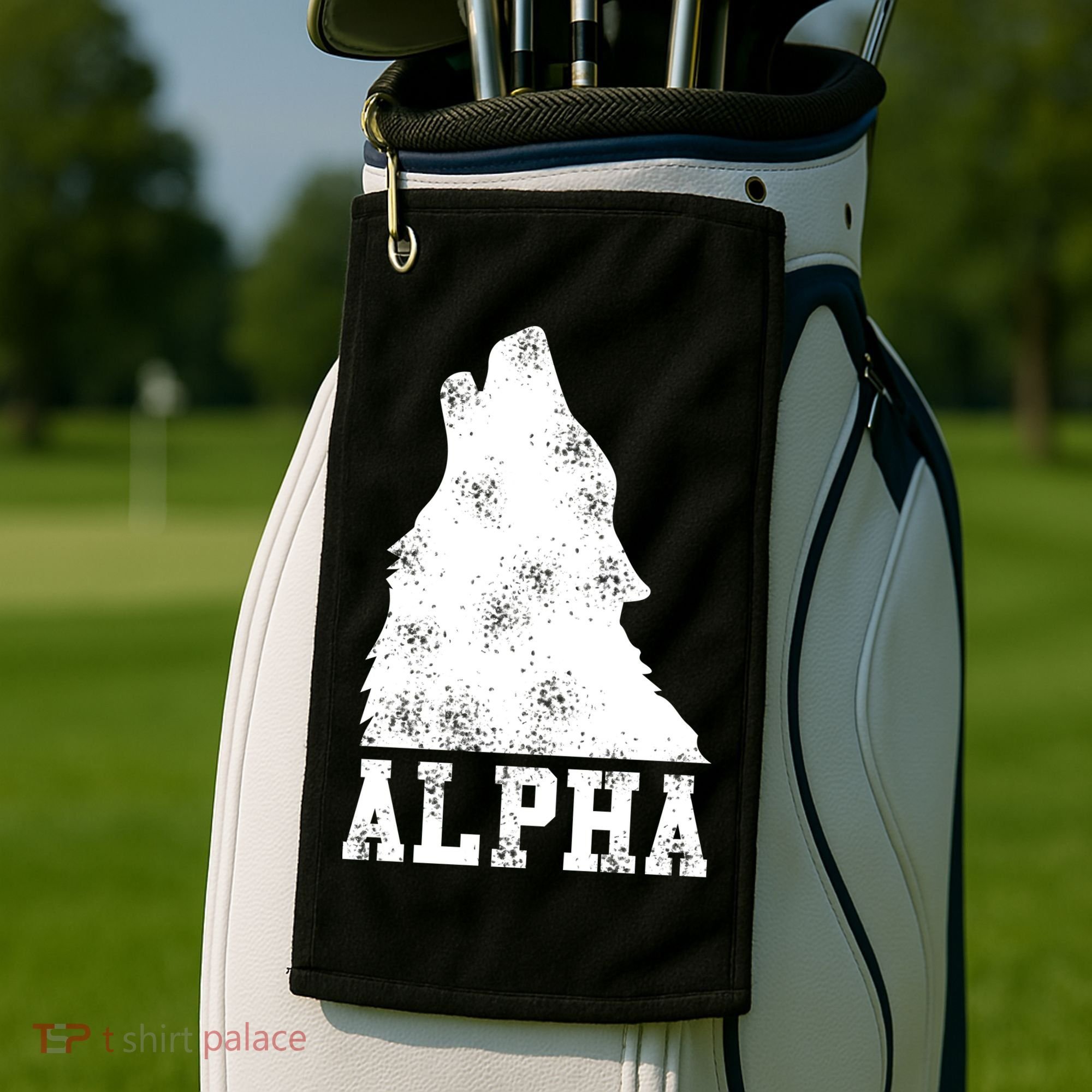 Alpha Wolf Golf Towel