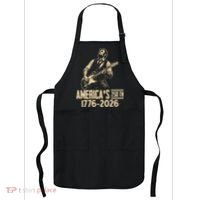 Abraham Lincoln Rcoks Guitar 4th July 250th Anniversary Apron thumb 0