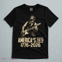 Abraham Lincoln Rcoks Guitar 4th July 250th Anniversary T-Shirt thumb 5