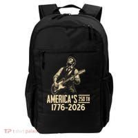 Abraham Lincoln Rcoks Guitar 4th July 250th Anniversary Backpack thumb 0