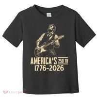 Abraham Lincoln Rcoks Guitar 4th July 250th Anniversary Toddler T-Shirt thumb 0