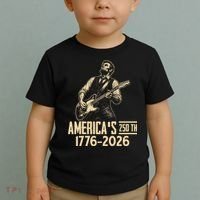 Abraham Lincoln Rcoks Guitar 4th July 250th Anniversary Toddler T-Shirt thumb 2