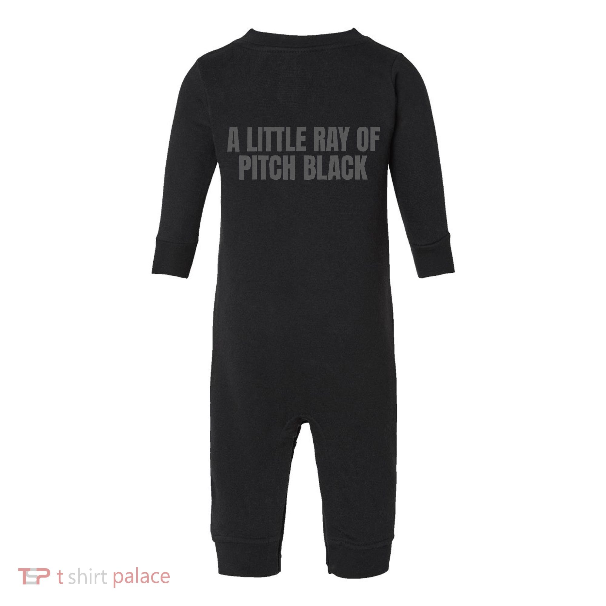 A Little Ray Of Pitch Black Infant Fleece One Piece