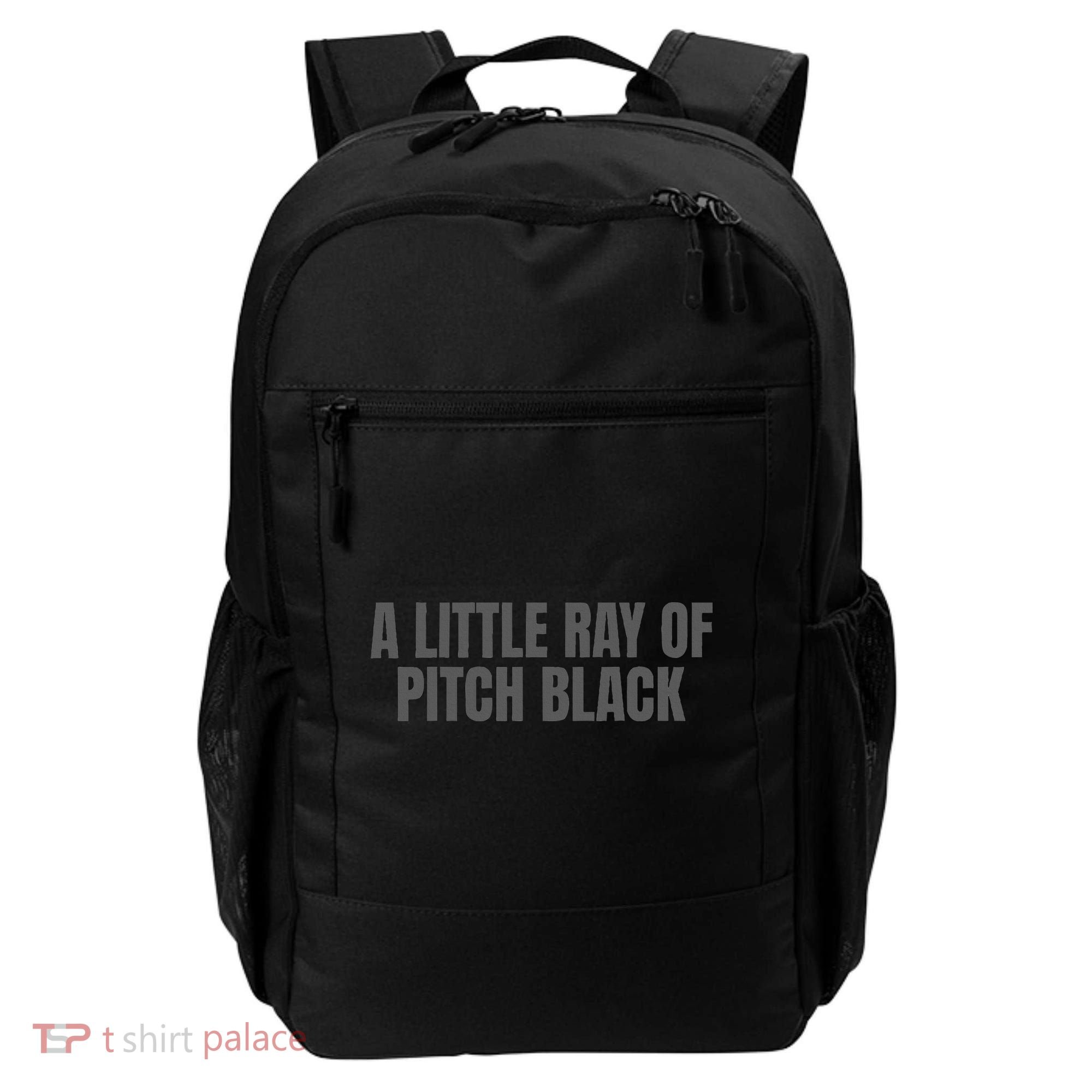 A Little Ray Of Pitch Black Backpack