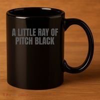 A Little Ray Of Pitch Black 11oz C Handle Ceramic Mug thumb 3