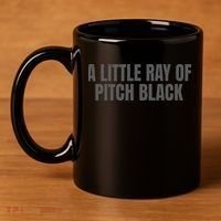 A Little Ray Of Pitch Black 11oz C Handle Ceramic Mug thumb 4