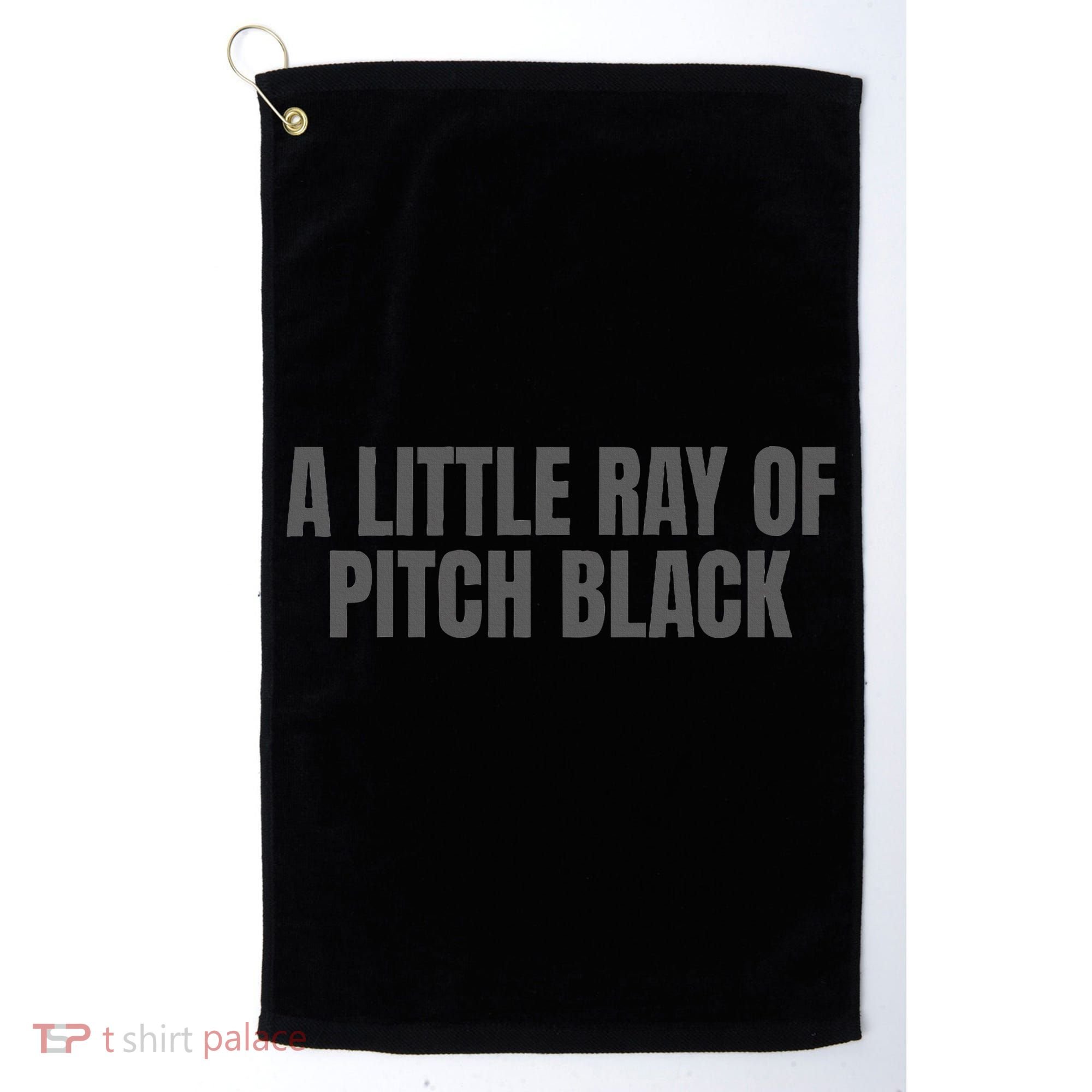A Little Ray Of Pitch Black Golf Towel