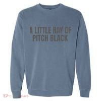 A Little Ray Of Pitch Black Garment-Dyed Sweatshirt thumb 0