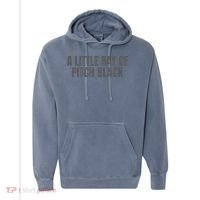 A Little Ray Of Pitch Black Comfort Colors Garment-Dyed Hooded Sweatshirt thumb 0