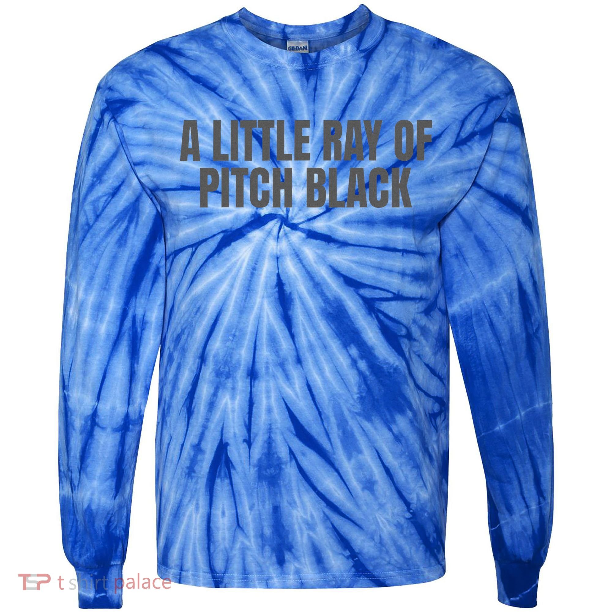 A Little Ray Of Pitch Black Tie-Dye Long Sleeve Shirt