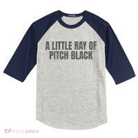 A Little Ray Of Pitch Black Kids Colorblock Raglan Jersey thumb 0