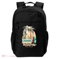 Aloha Lahaina Retro Floral Hibiscus Hawaii Palm Tree Backpack thumb 0