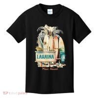 Aloha Lahaina Retro Floral Hibiscus Hawaii Palm Tree Kids T-Shirt thumb 0