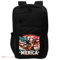 Abraham Lincoln Riding T Rex Merica Firing A Rifle Impact Tech Backpack thumb 0