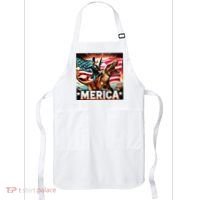 Abraham Lincoln Riding T Rex Merica Firing A Rifle Apron thumb 0