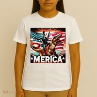 Abraham Lincoln Riding T Rex Merica Firing A Rifle T-Shirt thumb 4