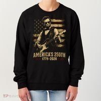 Abraham Lincoln Rocking Out for America's 250th Celebration Women's Sweatshirt thumb 0