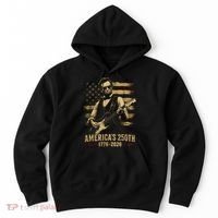 Abraham Lincoln Rocking Out for America's 250th Celebration Hoodie thumb 0
