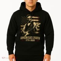 Abraham Lincoln Rocking Out for America's 250th Celebration Hoodie thumb 2