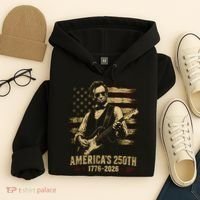 Abraham Lincoln Rocking Out for America's 250th Celebration Hoodie thumb 4