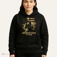 Abraham Lincoln Rocking Out for America's 250th Celebration Hoodie thumb 5